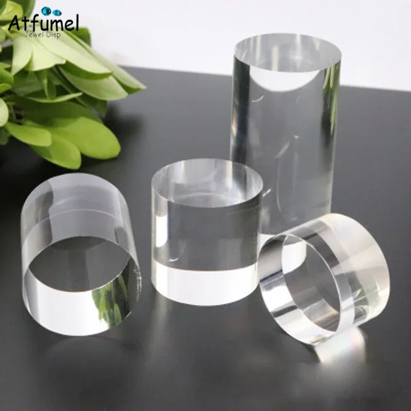 Acrylic Cylinder Ring Jewelry  - Photo Acrylic Block ulasan dan harga