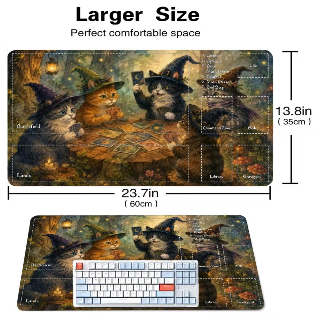 Witch Cats Play Cards Magic Fo - Door Mat Blank ulasan dan harga