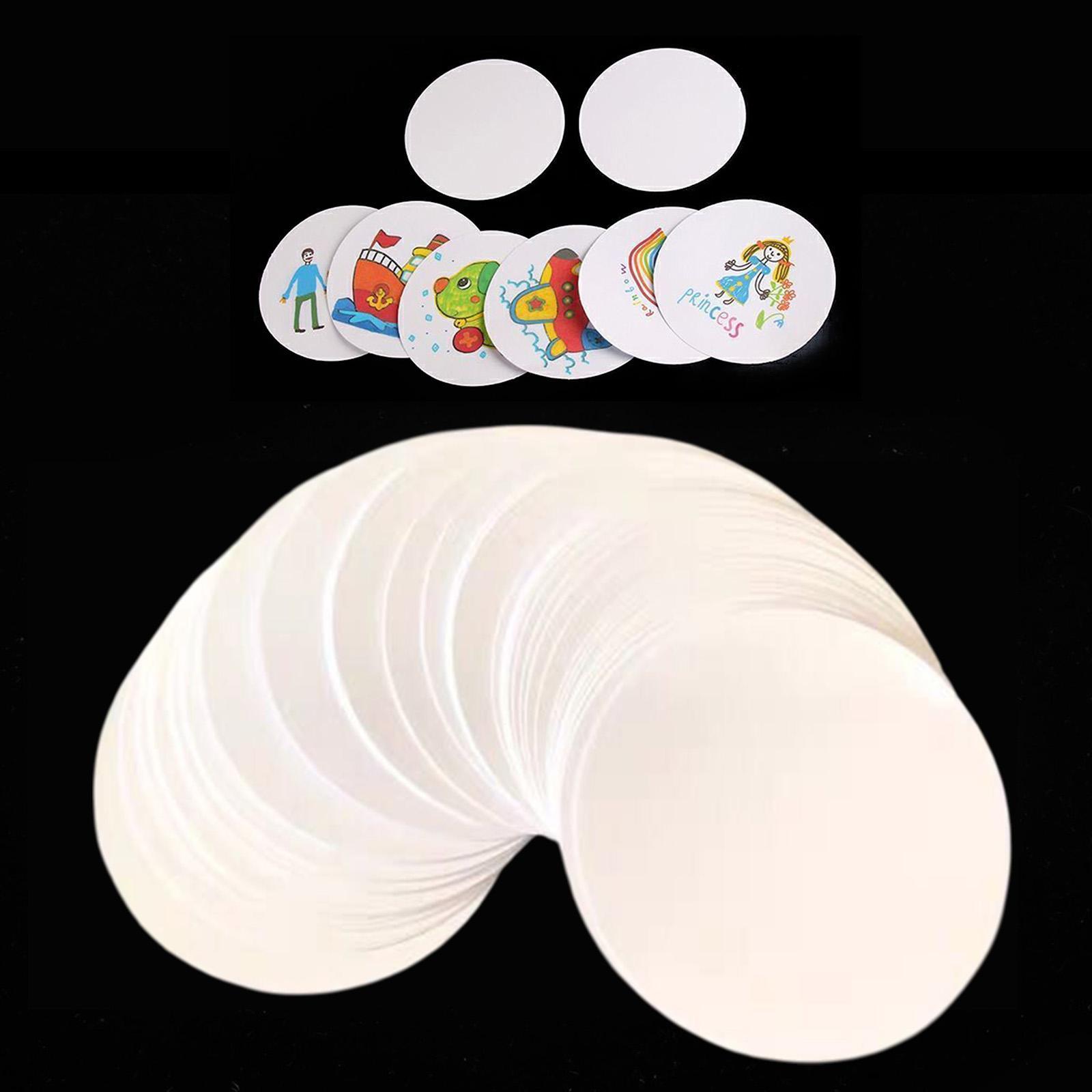 100x Button Badge Blank Paper  - Button Badge Blank ulasan dan harga