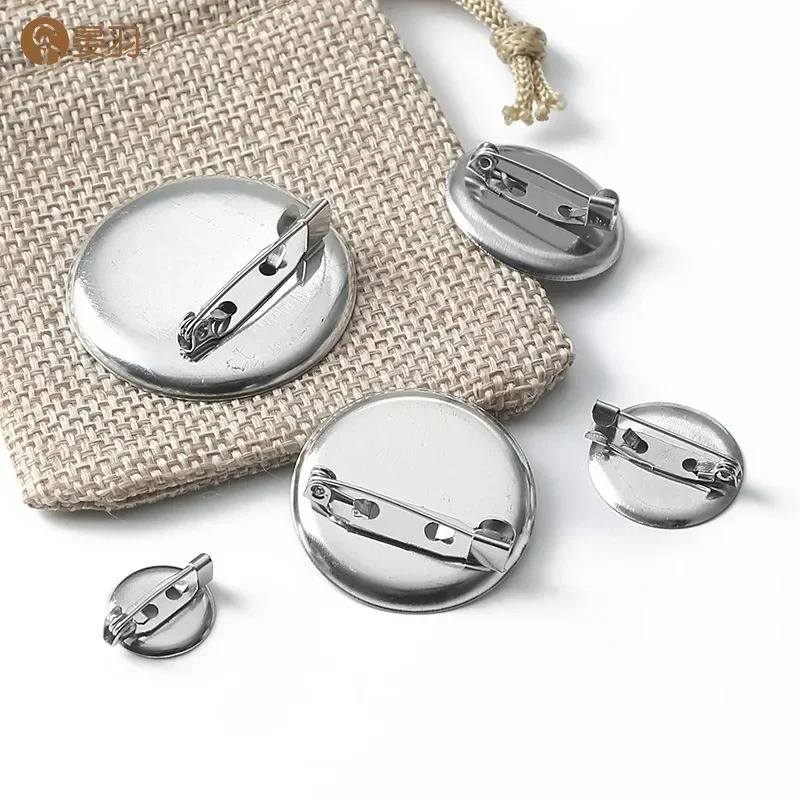 100pcs 15mm/20mm/30mm Silver B - Button Badge Blank ulasan dan harga